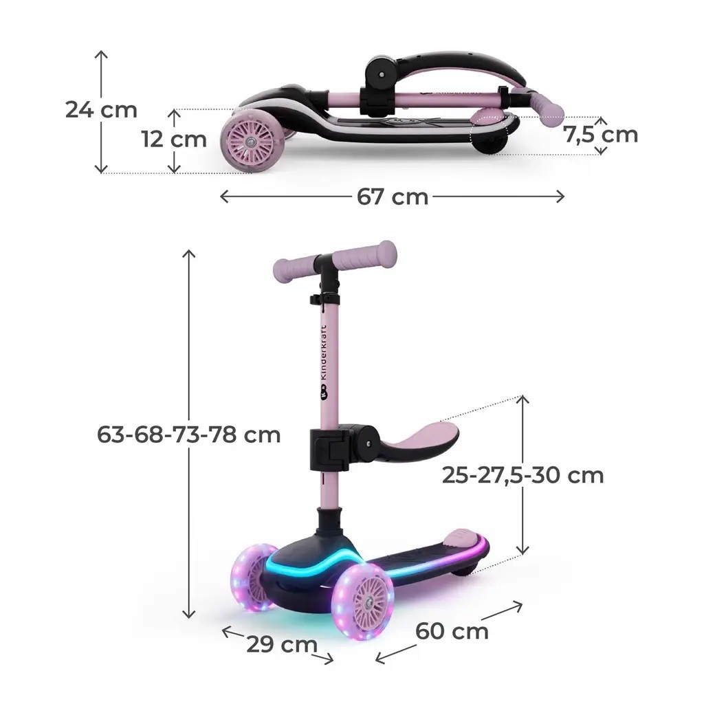 Самокат KinderKraft Raket UP Pink (KRRAUP00PNK0000)