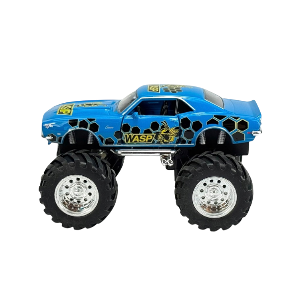 Металлический Monster Truck 1968 Chevrolet Camaro Z28 1:38, Big Wheel