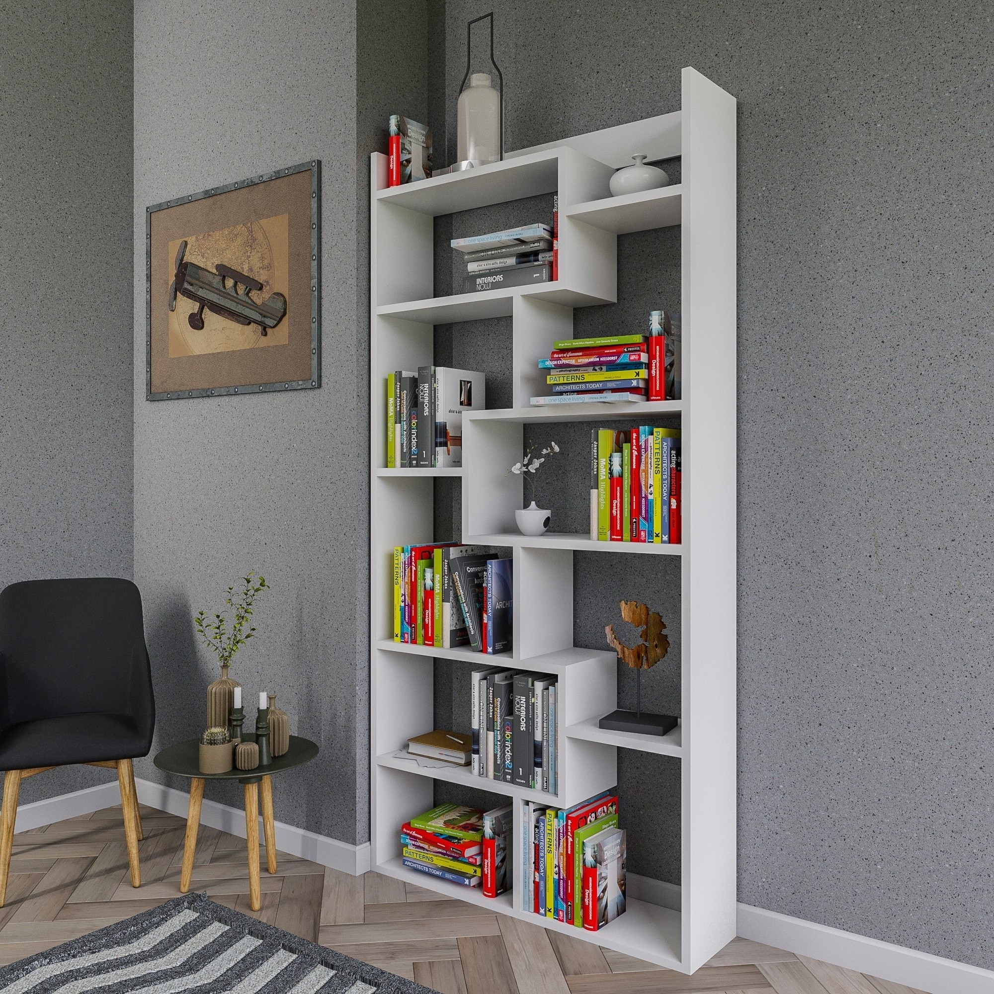 Стеллаж Hanah Home Kuttap White