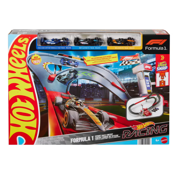 Hot Wheels Формула 1: Спринтерская гоночная трасса c 3 машинками 1:64