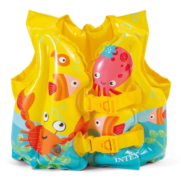 INTEX Надувной жилет для плавания «Тропические друзья», 41х30 см, 3-5 лет