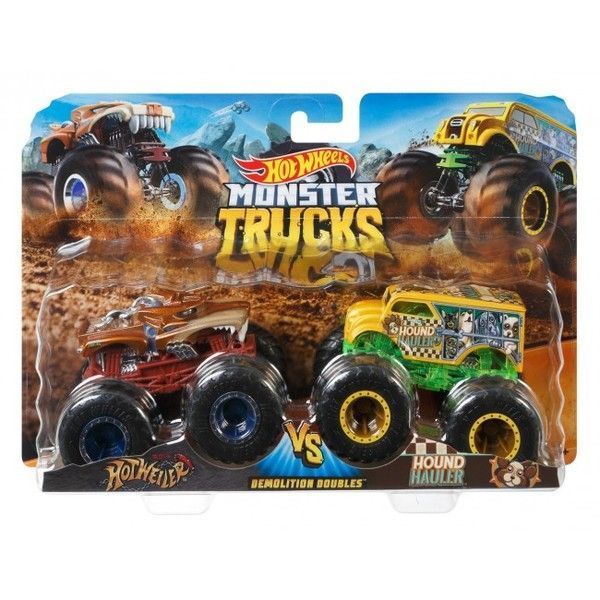 Hot Wheels "Monster Trucks" Набор из 2 машинок-внедорожников (в асс.)