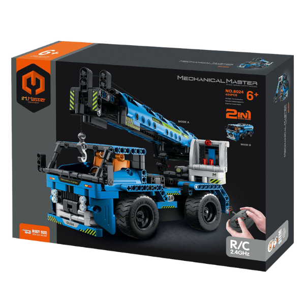 Конструктор 2 в 1 iM Master Mechanical Master «Автокран», на пульте радиоуправления, 401 элем.