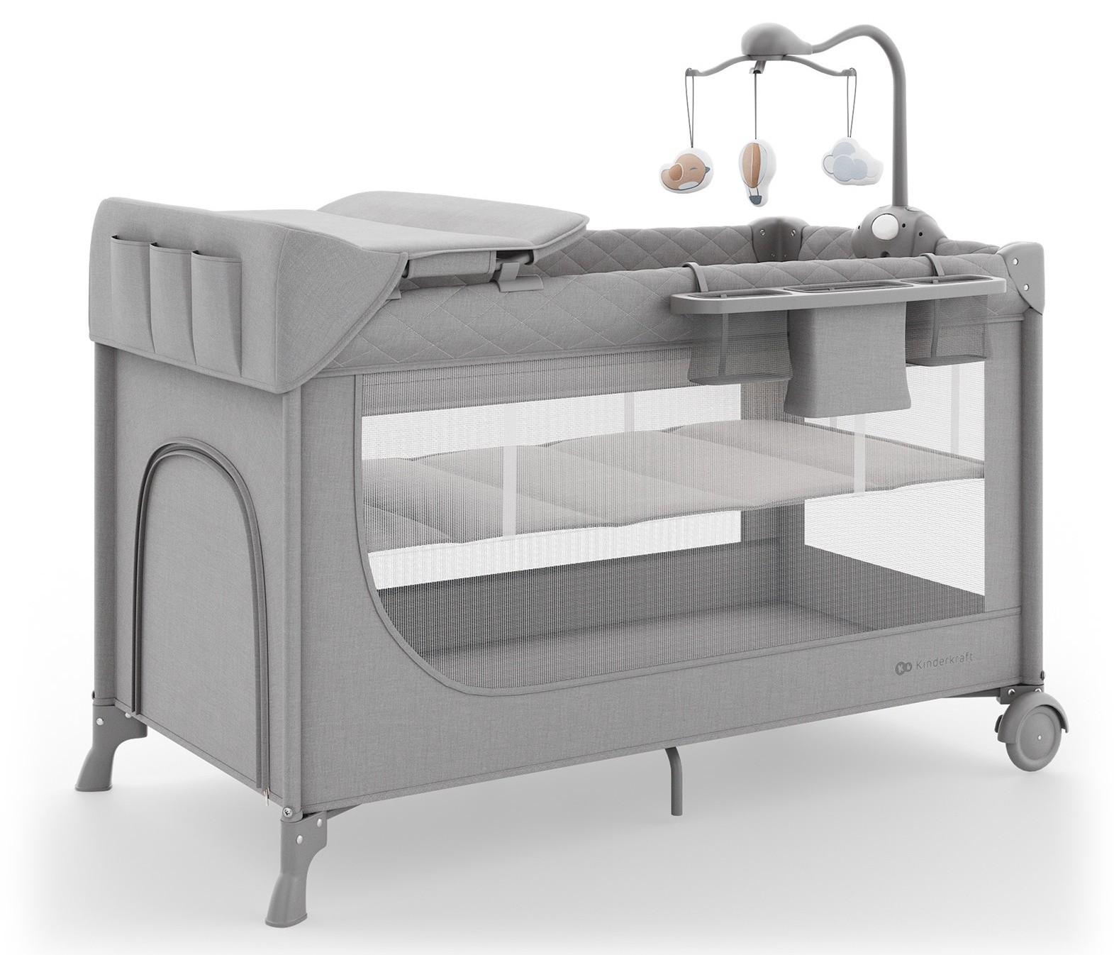 Манеж Kinderkraft Leody UP Grey (KCLEODUPGRY00AC)