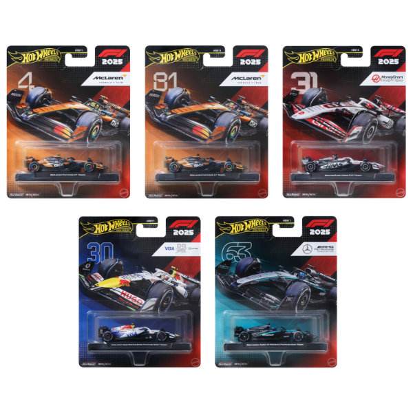 Коллекционная гоночная машинка F1 Hot Wheels 1:64 Premium, в асс.