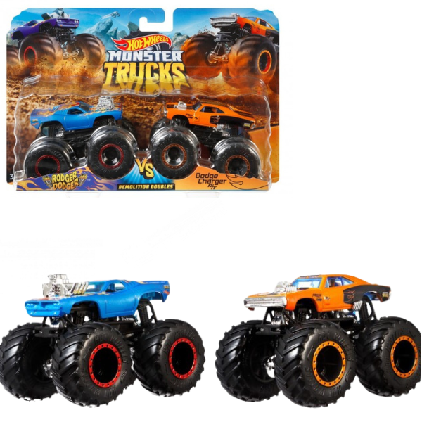 Hot Wheels "Monster Trucks" Набор из 2 машинок-внедорожников (в асс.)