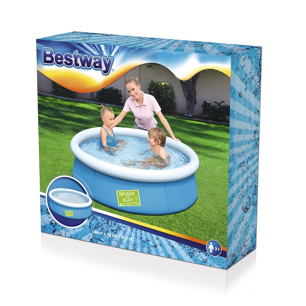 Bestway Детский надувной бассейн Fast Set «Мой первый бассейн» 152х38 см, 477 Л, 2+