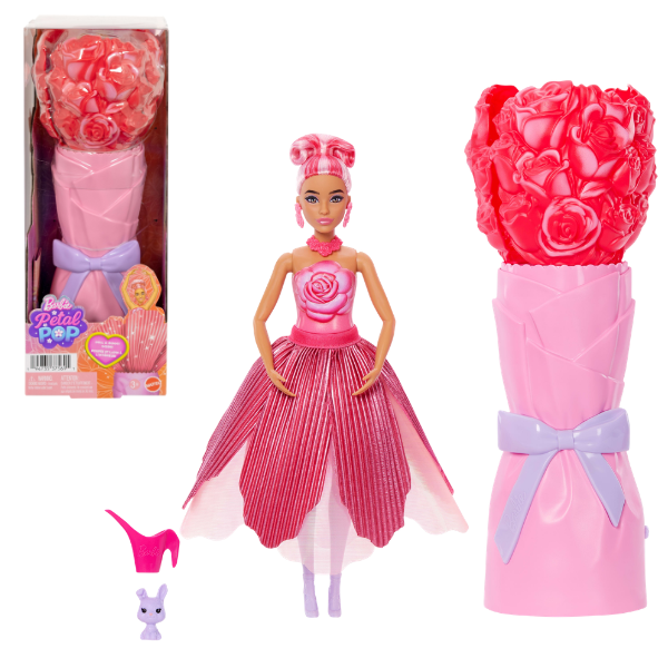 Кукла Barbie Petal Pop с ароматом красной розы