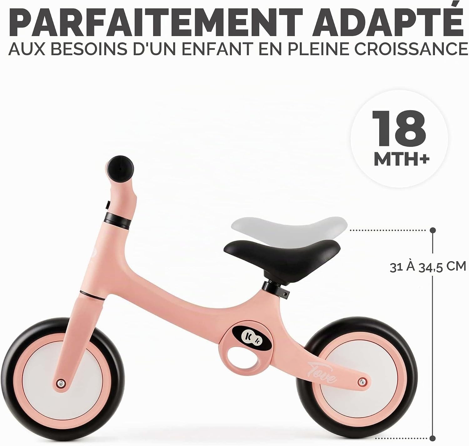Беговел Kinderkraft Tove Pink (KRTOVE00PNK0000)