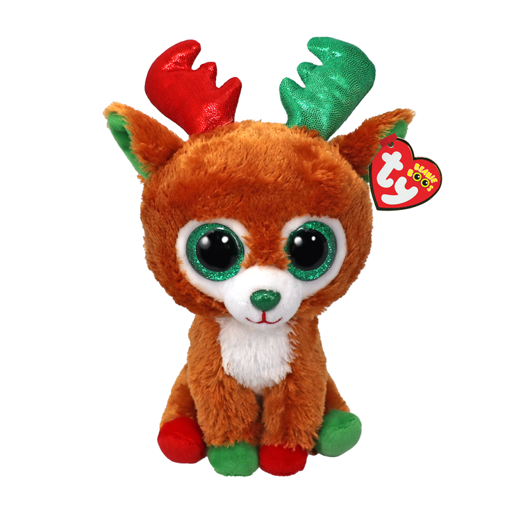 Коричневый оленёнок Tinseltoes 15 см (Beanie Boos)
