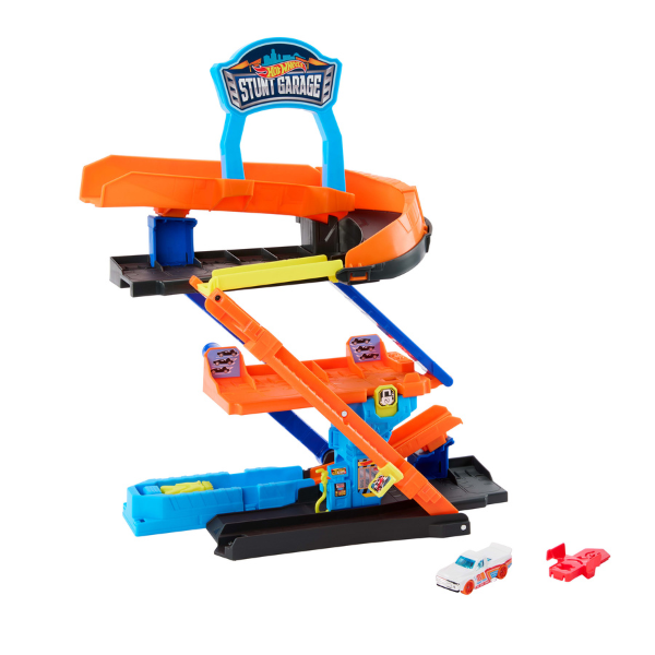 Игровой набор Hot Wheels «Трансформирующийся гараж с трюками и трассой»
