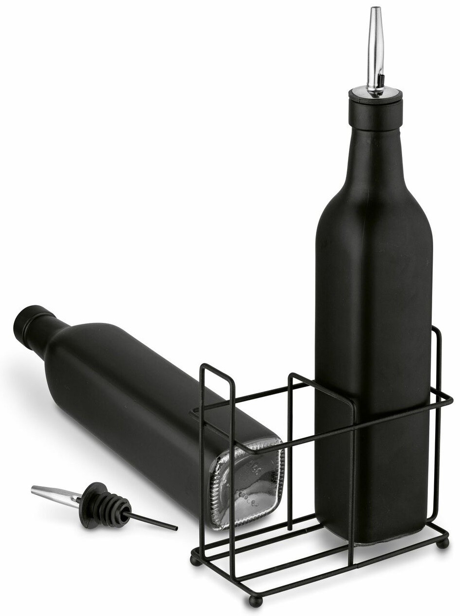 Набор бутылочек для масла и уксуса Tadar Black Matte 2pcs