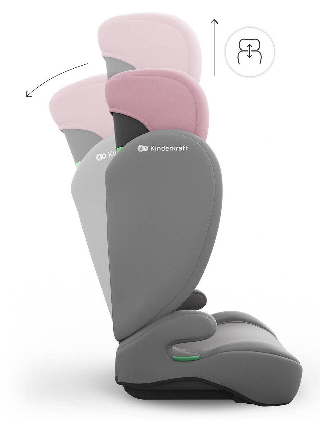 Детское автокресло Kinderkraft I-Spark 2 Plus i-Size Pink (KCISPA02PNKPL00)
