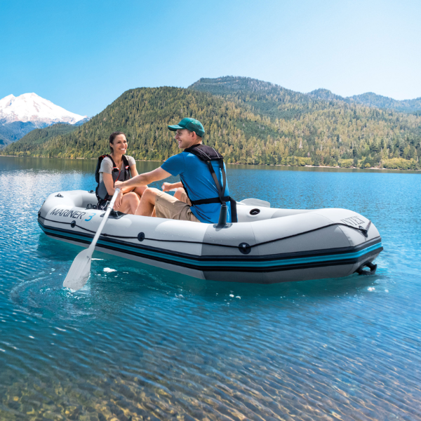 INTEX Надувная лодка “Mariner 3” с веслами и насосом, 297x127x46 см, до 400 кг