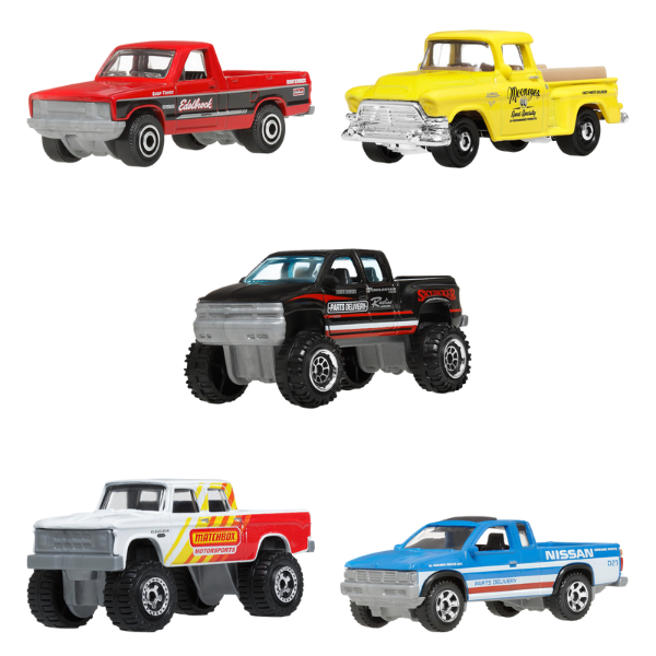 1:64 Коллекционные машинки Matchbox – набор пикапов, (асс.)